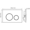 Система инсталляции для унитазов WASSERKRAFT DILL 61TLT.010.ME.PG02
